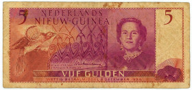 Indonesia Dutch New Guinea 5 Gulden 1954