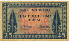 Indonesia 25 Rupiah 1952