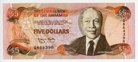 Bahamas 5 Dollars 1974 - 1995