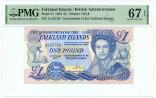 Falkland Islands 1 Pound 1984 PMG 67 EPQ Superb Gem UNC