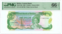 Belize 1 Dollar 1983 PMG 66 EPQ Gem UNC
