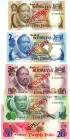 Botswana 1 - 2 - 5 - 10 -20 Pula 1979 Specimen Complete Set