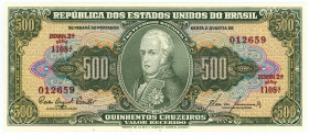 Brazil 500 Cruzeiros 1962 (ND)