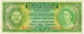 British Honduras 1 Dollar 1969