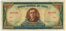 Chile 50000 Pesos 1958 - 1959 (ND)