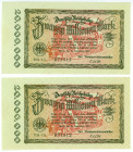 Germany - Weimar Republic Deutsche Reichsbahn 2 x 20000000 Mark 1923