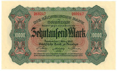 Germany - Weimar Republic Saxony Dresden 10000 Mark 1923
