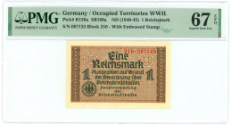 Germany - Third Reich 1 Reichsmark 1940 - 1945 (ND) PMG 67 EPQ Superb Gem UNC