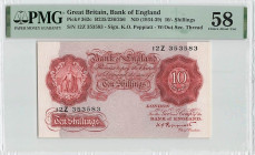 Great Britain 10 Shillings 1934 - 1939 ND) PMG 58
