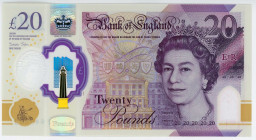 Great Britain Bank of England 20 Pounds Elizabeth II JMW Turner Polymer 2020