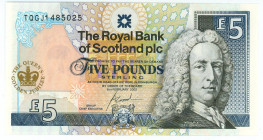 Scotland 5 Pounds 2002 Commemorative issue