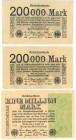 Germany - Weimar Republic Lot of 3 Banknotes 1923