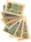 Germany - Weimar Republic Lot of 7 Banknotes 1923