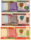 Mozambique Lot of 3 Banknotes 1992 - 2003