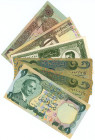 World Lot of 6 Banknotes 1970 - 1990