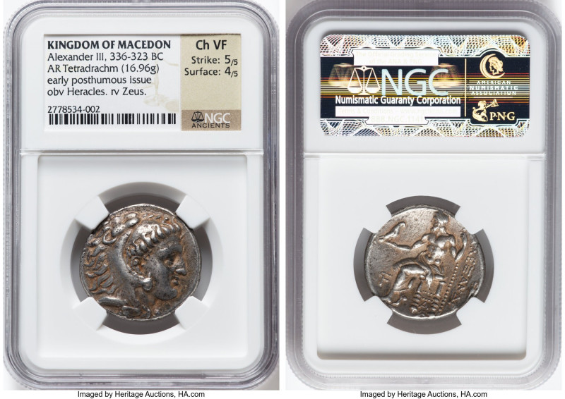 MACEDONIAN KINGDOM. Alexander III the Great (336-323 BC). AR tetradrachm (25mm, ...