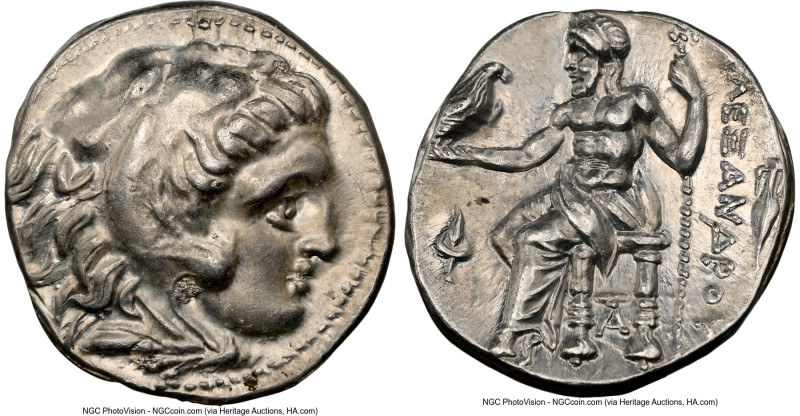 MACEDONIAN KINGDOM. Alexander III the Great (336-323 BC). AR drachm (17mm, 4.23 ...