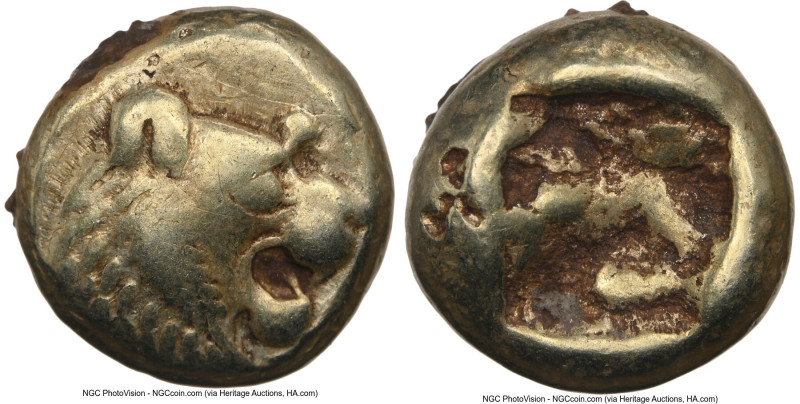LYDIAN KINGDOM. Alyattes or Walwet (ca. 610-546 BC). EL 1/12 stater or hemihecte...