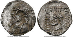 ELYMAIS KINGDOM. Kamnaskires V (ca. 54-32 BC). AR tetradrachm (25mm, 12h). NGC Choice XF. Seleucia ad Hedyphon. Diademed, draped bust of Kamnaskires V...