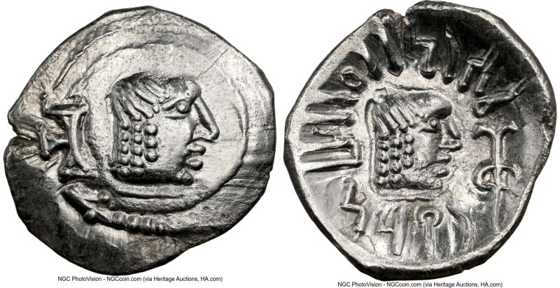 ARABIA FELIX. Himyarites. 'Amdan Bayyin (ca. 1st century AD). AR scyphate drachm...