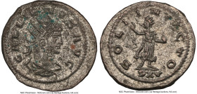 Gallienus, Sole Reign (AD 253-268). BI antoninianus (22mm, 12h). NGC MS, Silvering. Antioch. GALLIENVS AVG, radiate, draped, and cuirassed bust of Gal...