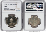 German Colony. Wilhelm II Proof Rupie 1904-A PR62 NGC, Berlin mint, KM10. Champagne toning on heavily mirrored fields. HID09801242017 © 2023 Heritage ...