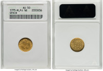 Charles III gold 1/2 Escudo 1775 M-PJ AU50 ANACS, Madrid mint, KM415.1, Fr-290. HID09801242017 © 2023 Heritage Auctions | All Rights Reserved