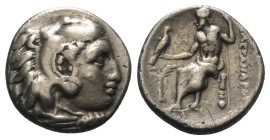 Königreich Makedonien. Alexander III. der Große (336 - 323 v. Chr.).

 Drachme (Silber). Ca. 328 - 323 v. Chr. Abydos.
Vs: Kopf des jugendlichen He...