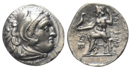 Königreich Makedonien. Alexander III. der Große (336 - 323 v. Chr.).

 Drachme (Silber). Ca. 310 - 301 v. Chr. Teos.
Vs: Kopf des jugendlichen Hera...