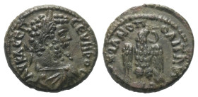 Moesia Inferior. Markianopolis. Septimius Severus (193 - 211 n. Chr.).

 Bronze.
Vs: Büste mit Lorbeerkranz, Paludament und Panzer rechts.
Rs: Adl...