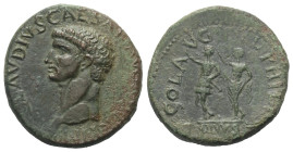 Makedonien. Philippi. Claudius (41 - 54 n. Chr.).

 Bronze.
Vs: [TI] CLAVDIVS CAESAR AVG [P M] TR P IMP. Kopf links.
Rs: COL AVG IVL PHILI[P], auf...