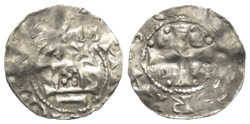 Speyer - Königliche Münzstätte. Otto III. (983 - 1002).

 Denar (Silber). Spey...