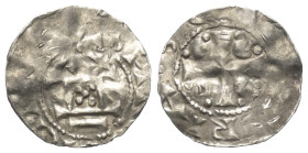 Speyer - Königliche Münzstätte. Otto III. (983 - 1002).

 Denar (Silber). Speyer.
Vs: SPIRA CIVITAS. Kirchenansicht. 
Rs: SCA MARIA. Kreuz mit je ...