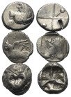 Griechische Münzen - Lots.


Thrakischer Chersones / Abdrea (Thrakien) / Parion (Mysien).

Lot (3 Stück, Silber): Drachme, Hemidrachme, Triobol; ...