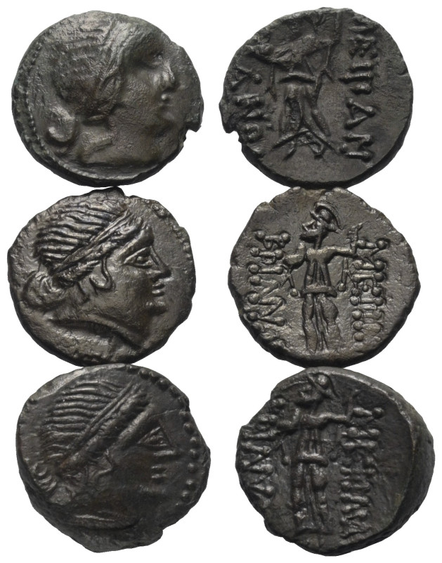 Griechische Münzen - Lots.


Mesembria (Thrakien).

Lot (3 Stück): Bronze; ...