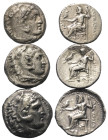 Griechische Münzen - Lots.


Alexander III. / Philippos III. (Königreich Makedonien).

Lot (3 Stück, Silber): Drachme; ca. 4. - 3. Jhdt. v. Chr....