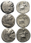 Griechische Münzen - Lots.


Alexander III. / Philippos III. (Königreich Makedonien).

Lot (3 Stück, Silber): Drachme; ca. 4. - 3. Jhdt. v. Chr....