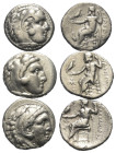 Griechische Münzen - Lots.


Alexander III. / Philippos III. (Königreich Makedonien).

Lot (3 Stück, Silber): Drachme; ca. 4. - 3. Jhdt. v. Chr....