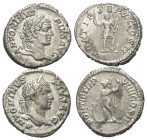 Römische Münzen - Lots. Kaiserzeit.


Lot (2 Stück, Silber): Caracalla Denare (197 - 217 n. Chr.).

Sehr schön.

Verkauft wie besehen, keine Rü...