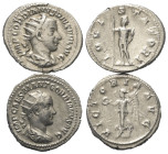 Römische Münzen - Lots. Kaiserzeit.


Lot (2 Stück, Silber): Antoniniane des Gordianus III. (238 - 244 n. Chr.).

Sehr schön / fast vorzüglich.
...