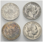 Österreich - Lots.


Kaisertum Österreich (1804 - 1918). Ungarn. Königreich (bis 1945).
Franz Joseph I. (1848 - 1916).

Lot (4 Stück, Silber): 1...