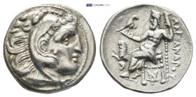KINGS of THRACE, Macedonian. Lysimachos. 305-281 BC. AR Drachm (23mm, 4.2 g). In the name and types of Alexander III of Macedon. Kolophon mint. Struck...