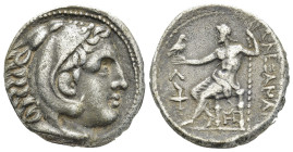 Kings of Macedon. Amphipolis. Alexander III "the Great" 336-323 BC. Tetradrachm AR (24mm, 16.64 g) Head of Herakles right, wearing lion skin headdress...