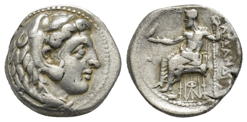 Kingdom of Macedon, Alexander III 'the Great' AR Drachm. (15mm, 4.2 g) Struck un...