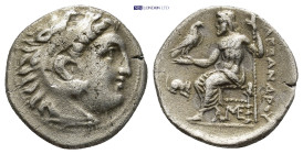 Kingdom of Macedon, Antigonos I Monophthalmos AR Drachm. (18mm, 4.06 g) In the name and types of Alexander III. Lampsakos, struck circa 310-301 BC. He...