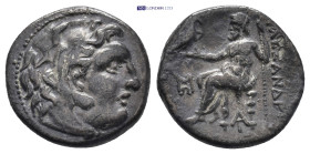 MACEDONIAN KINGDOM. Alexander III the Great (336-323 BC). AR drachm (17mm, 3.89 g). Early posthumous issue of Magnesia ad Maeandrum, ca. 319-305 BC. H...