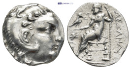 IONIA, Uncertain. Early-mid 3rd century BC. AR Drachm(17mm, 3.7 g) In the name and types of Alexander III of Macedon. Head of Herakles right, wearing ...