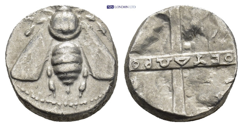 IONIA. Ephesos. (circa340-325 BC). AR Drachm. (14mm, 3.12 g) Obv: Ε Φ; Bee. Rev:...