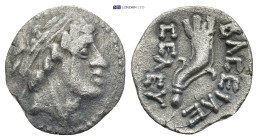 COMMAGENE. Uncertain mint. Imitating the types of Demetrios I, 162-150 BC. Drachm (15mm, 1.38 g), imitating Demetrios I but in the name of "Seleukos" ...