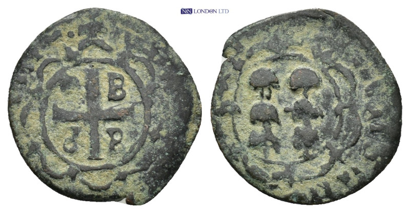 CRUSADERS, Frankish Greece. Lesbos. Francis II Gattilusio. 1384-1403. Æ (15mm, 0...